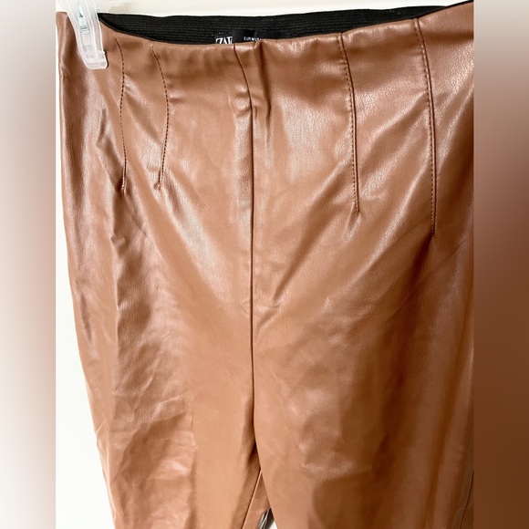 Zara Faux Leather Leggings - Picture 3 of 5